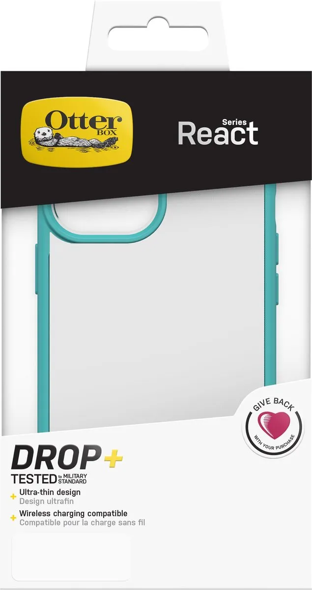 OtterBox React 77-80164 iPhone 12 Pro Max Hoes - Transparant/Blauw - afbeelding 6 van 6