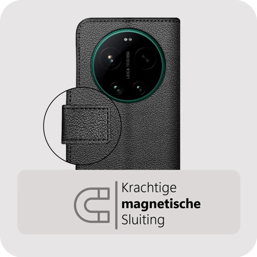 Just in Case Bookcase Classic Hoesje Xiaomi 17 Ultra MXM2896CW1 - Zwart