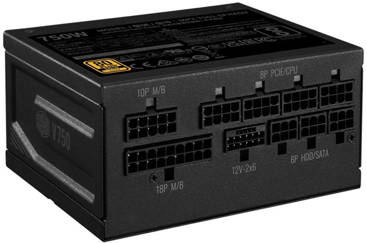 Cooler Master V SFX Gold 750 MPY-7501-SFHAGV-3EEU Voeding - 750W - Zwart