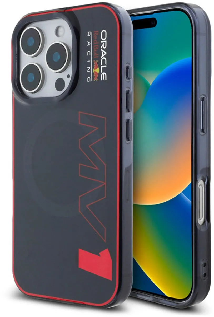 Red Bull Racing iPhone 16 Pro Hoesje - Double Layer - Navy/Red