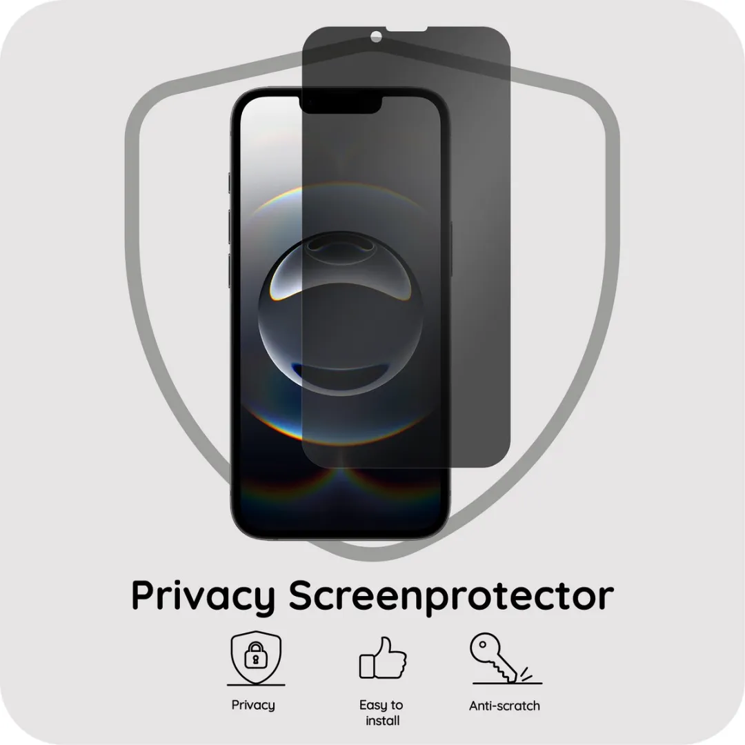 Just in Case Privacy Screenprotector iPhone 17e/16e - Anti-Spy Glas