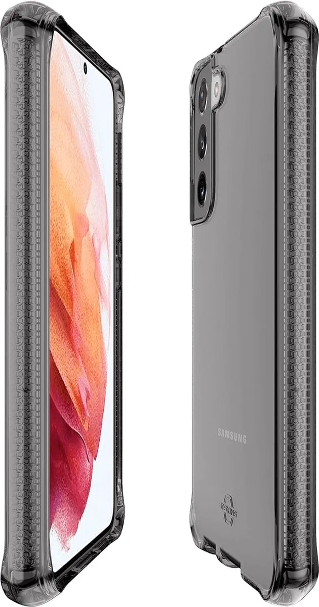 Itskins Spectrum Clear Samsung Galaxy S22 Hoesje - Zwart/Transparant