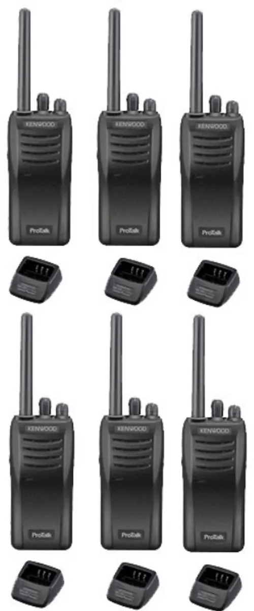 Kenwood TK-3501 PMR446 Set 6 Stuks - Zwart