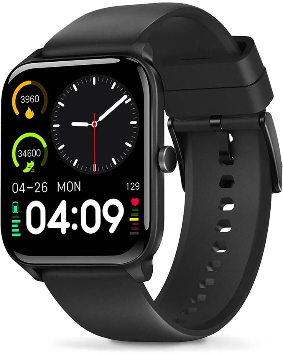 Nedis Smartwatch 40mm - 1.69" - Zwart