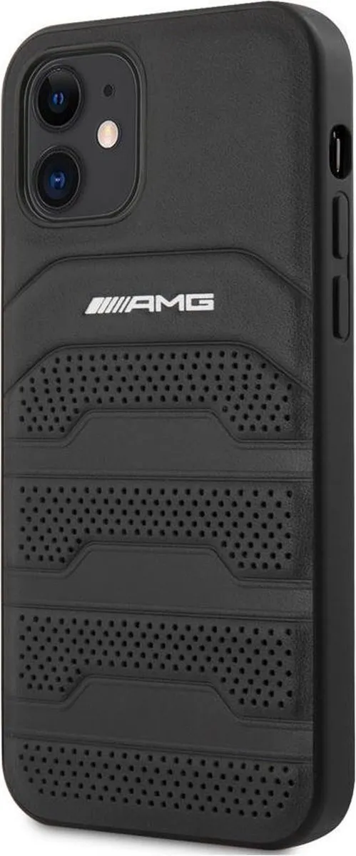 Mercedes-Benz iPhone 12 Mini Hoesje - Effen Zwart - afbeelding 5 van 6