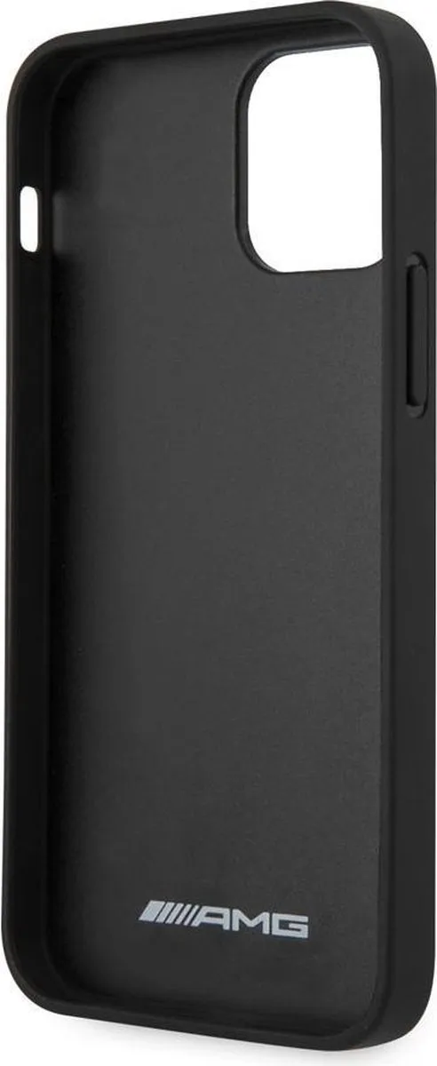 Mercedes-Benz iPhone 12 Mini Hoesje - Effen Zwart - afbeelding 6 van 6