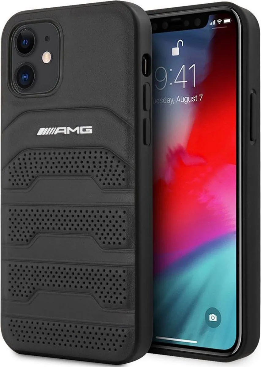Mercedes-Benz iPhone 12 Mini Hoesje - Effen Zwart