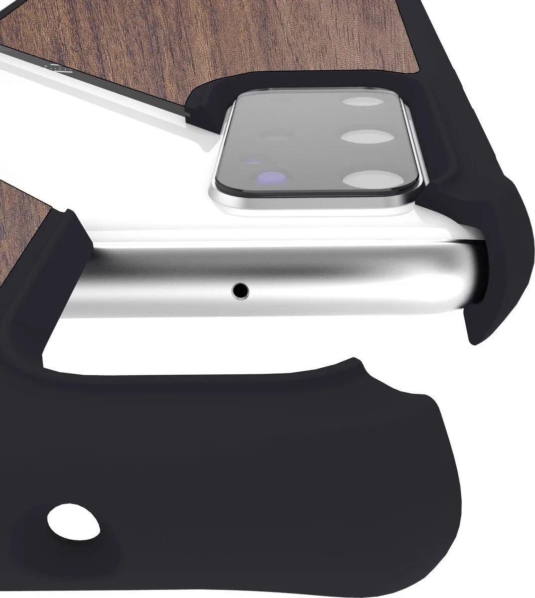 Itskins HybridFusion APXP-HYBFS-WOG1 iPhone XS Max Hoesje - Bruin