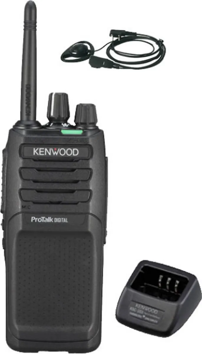 Kenwood TK-3701D Digitale PMR446 Portofoon - 48 Kanalen - Zwart