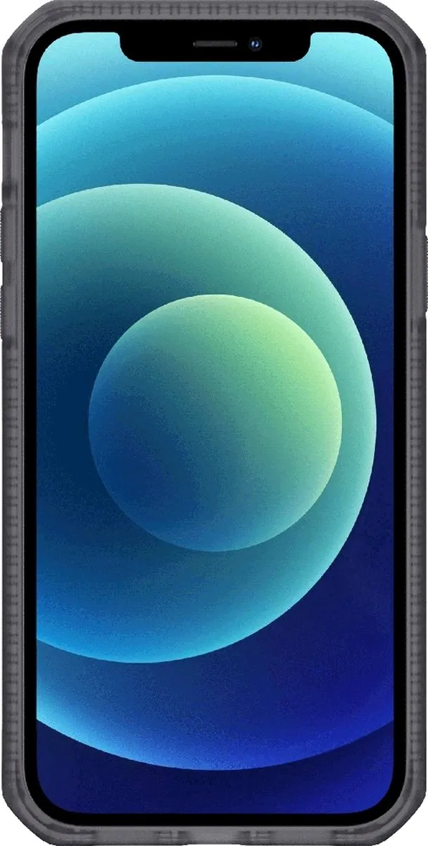 Itskins HybridFrost Hoesje iPhone 12 Mini - Zwart AP2G-HYBMK-BKTR
