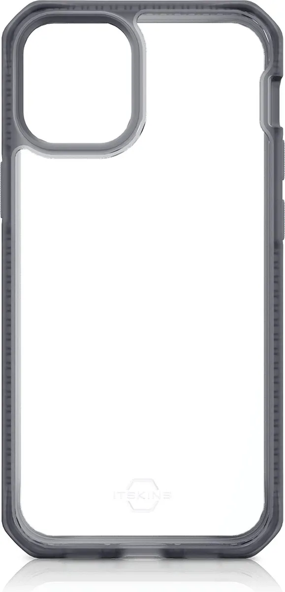 Itskins HybridFrost Hoesje iPhone 12 Mini - Zwart AP2G-HYBMK-BKTR
