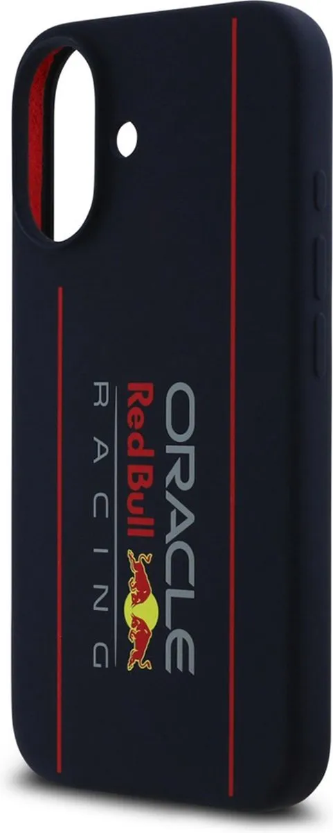 Red Bull Racing iPhone 16 Hoesje - MagSafe - Vertical Logo - Donkerblauw