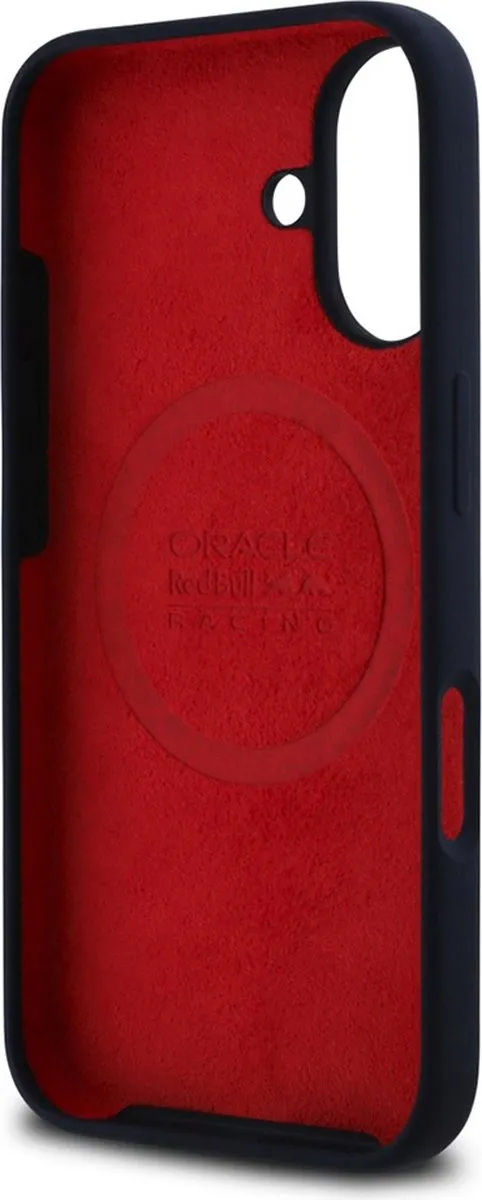 Red Bull Racing iPhone 16 Hoesje - MagSafe - Vertical Logo - Donkerblauw