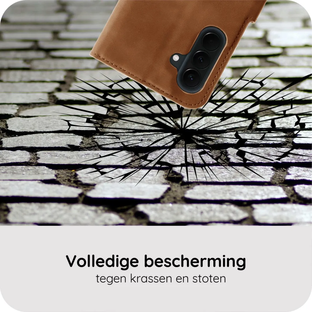 Just in Case Samsung Galaxy A37 Hoesje MSA2870PW4 - 4 Pasjes - Bruin