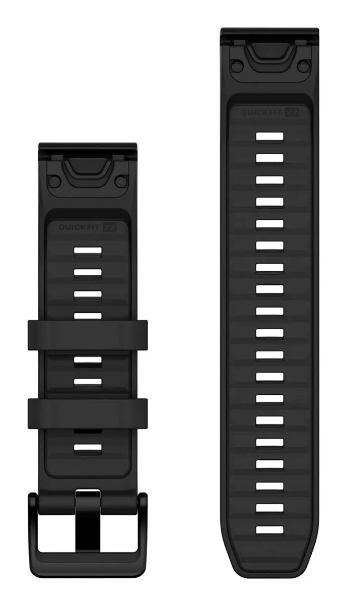 Garmin Quickfit 22 Silicone Riem - 22mm - M - Zwart