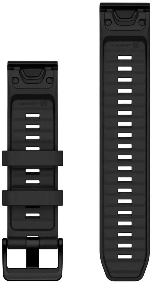 Garmin Quickfit 22 Silicone Riem - 22mm - M - Zwart