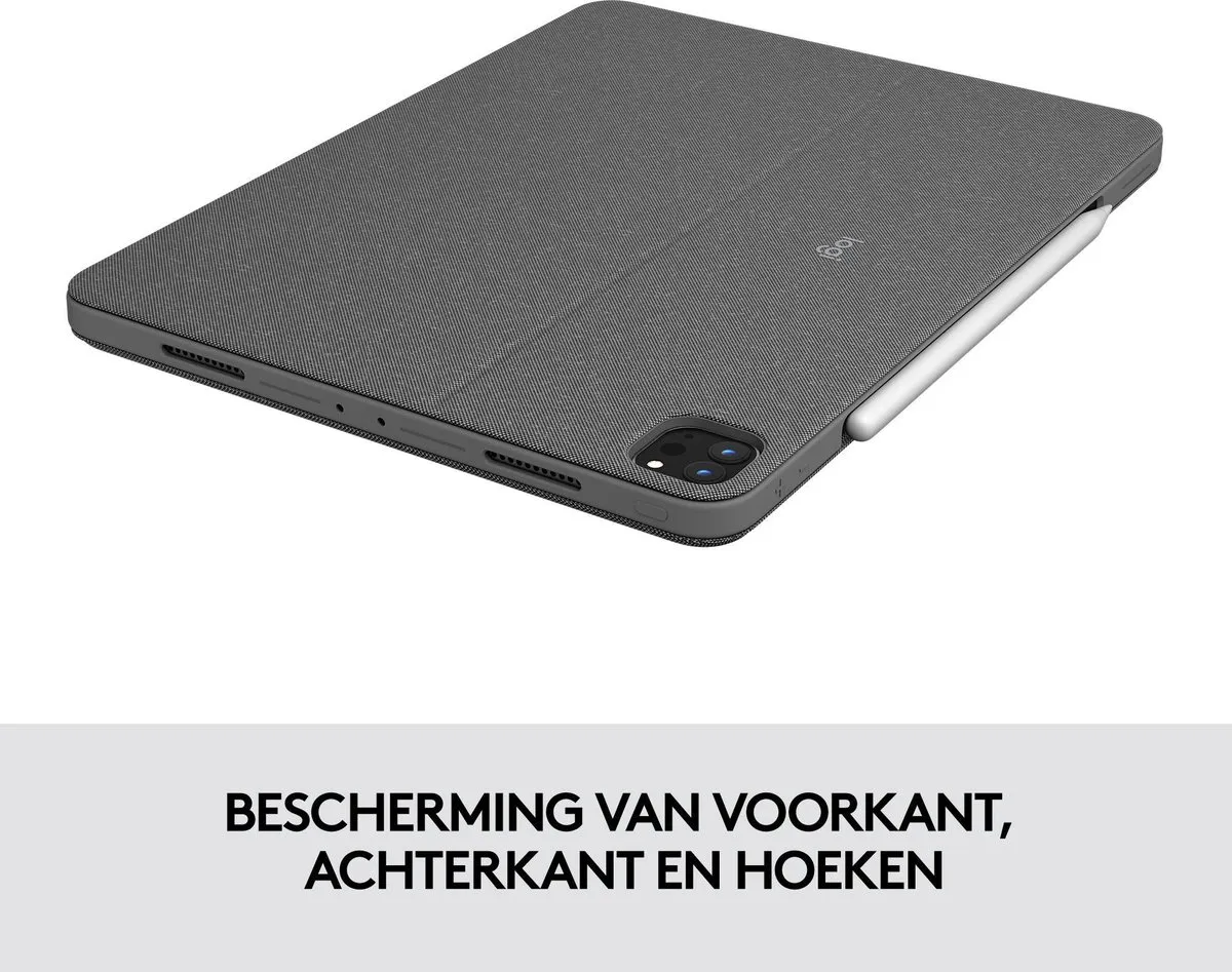 Logitech Combo Touch iPad Pro 12.9 920-010210 - Toetsenbord - Grijs