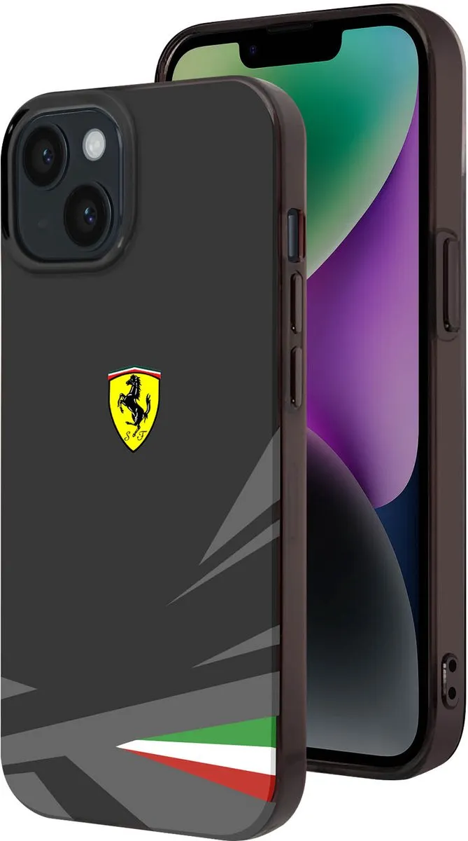 Ferrari TPU Hoesje iPhone 14 - Zwart - MPN 3666339063443