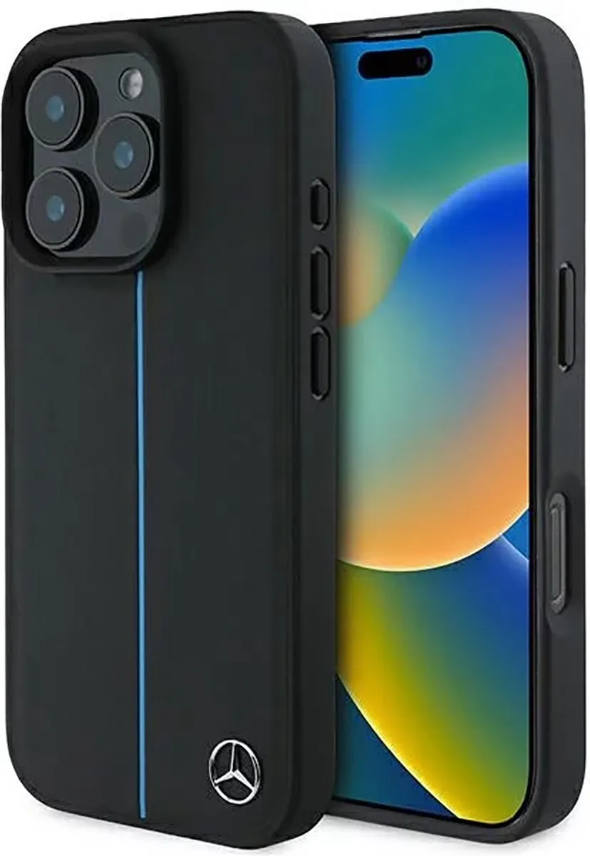 Mercedes-Benz Backcase Hoesje iPhone 16 Pro - Zwart