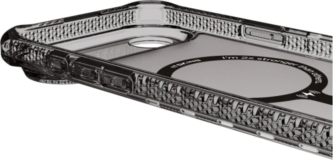 ITSKINS Level 2 HybridMagFrost R iPhone Air MagSafe Hoesje - Zwart AP7R-HMFRT-BLCK
