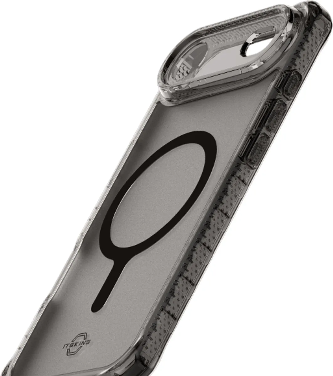 ITSKINS Level 2 HybridMagFrost R iPhone Air MagSafe Hoesje - Zwart AP7R-HMFRT-BLCK