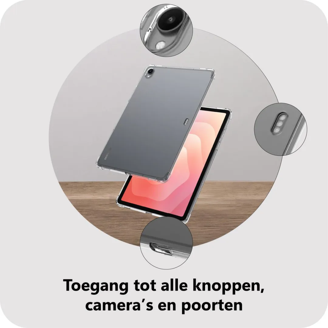 Just in Case TSA2809KL0 Siliconen Hoes - Samsung Galaxy Tab S11 - Transparant - afbeelding 6 van 6