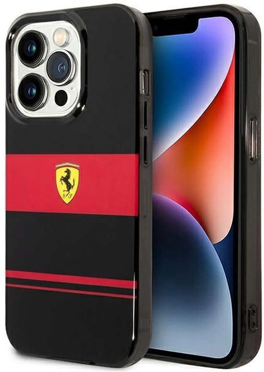 Ferrari iPhone 14 Pro Hardcase - Zwart - MagSafe
