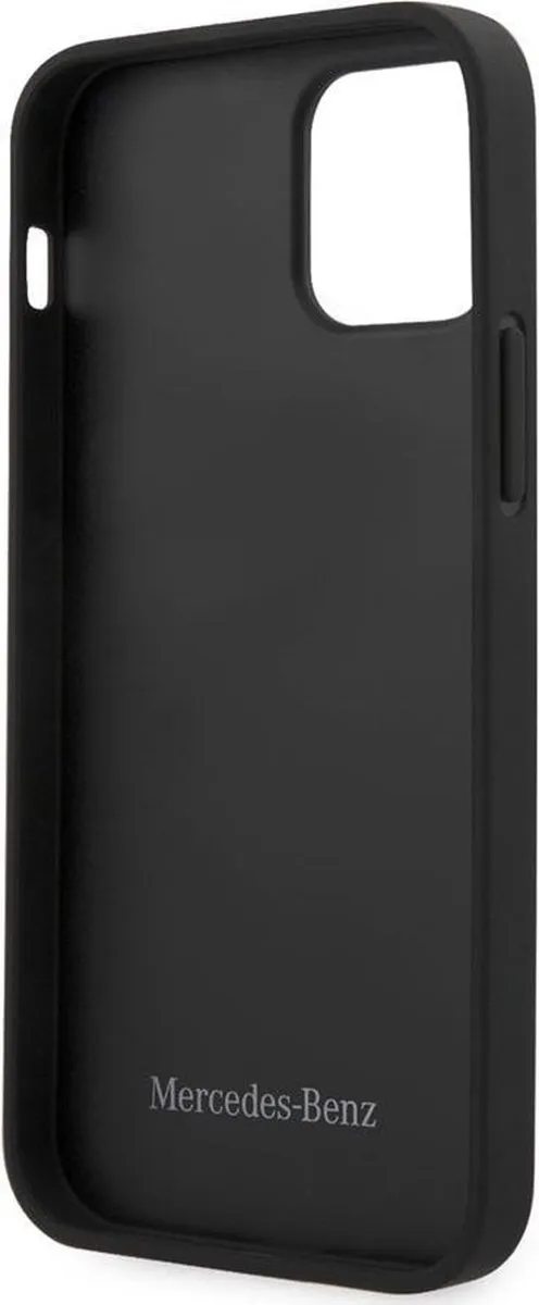 Mercedes-Benz Hand Strap Back Case iPhone 12 Pro Max - Zwart - afbeelding 2 van 6