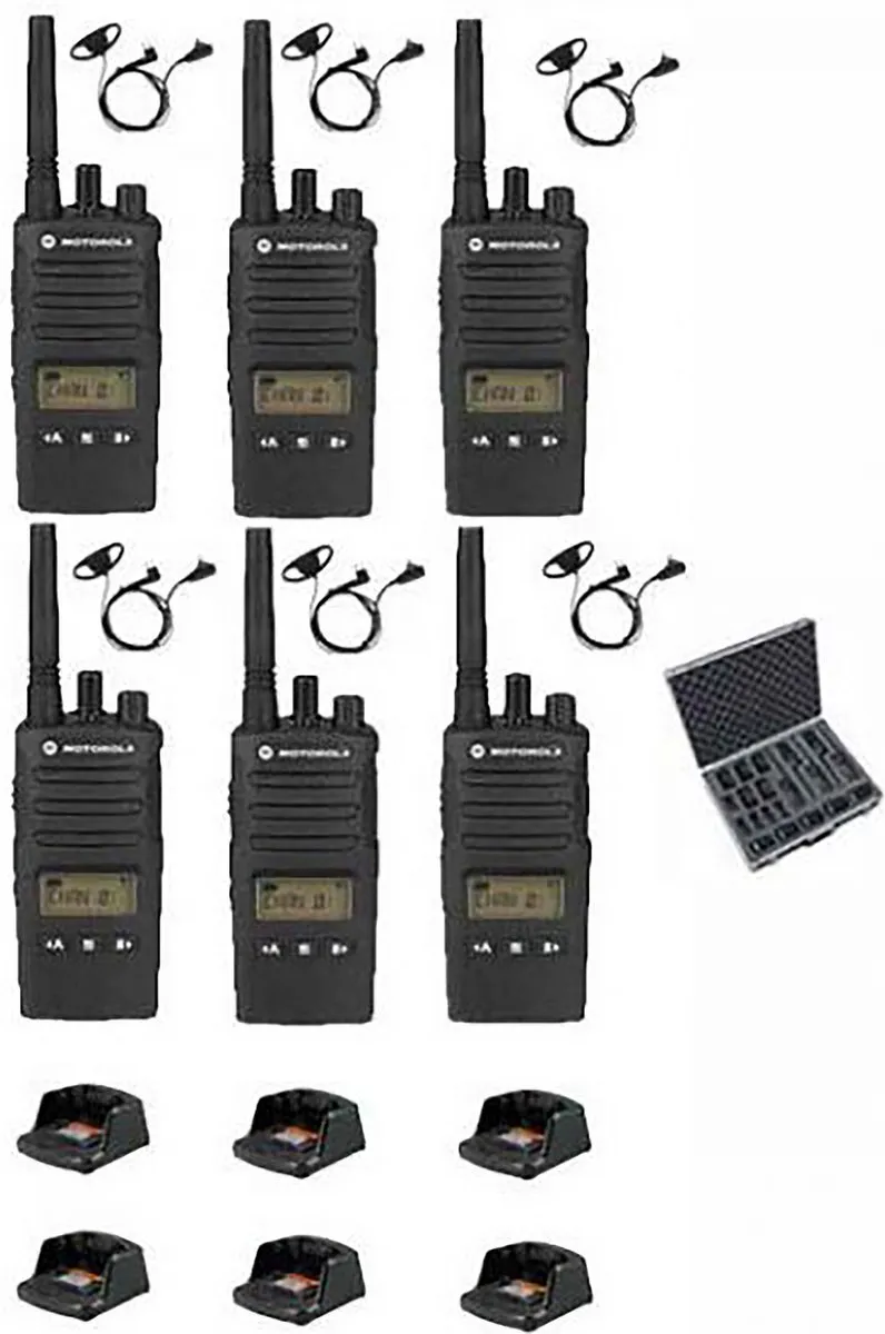 Motorola XT460 PMR446 Set - 6 Stuks - Zwart