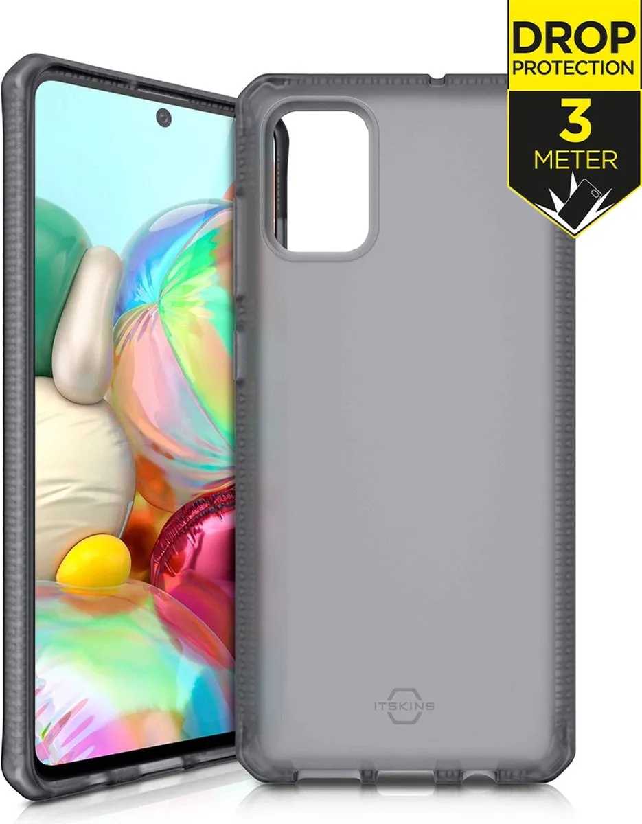 Itskins Spectrum Frost Cover Samsung Galaxy A71 SG71-SPMFR-BLCK - Zwart