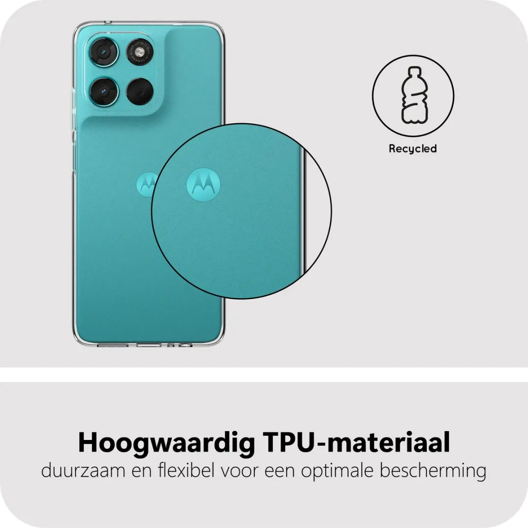 Just in Case Moto G57/G67 Power Siliconen Hoesje - Transparant MMT2865KL0 - afbeelding 6 van 6