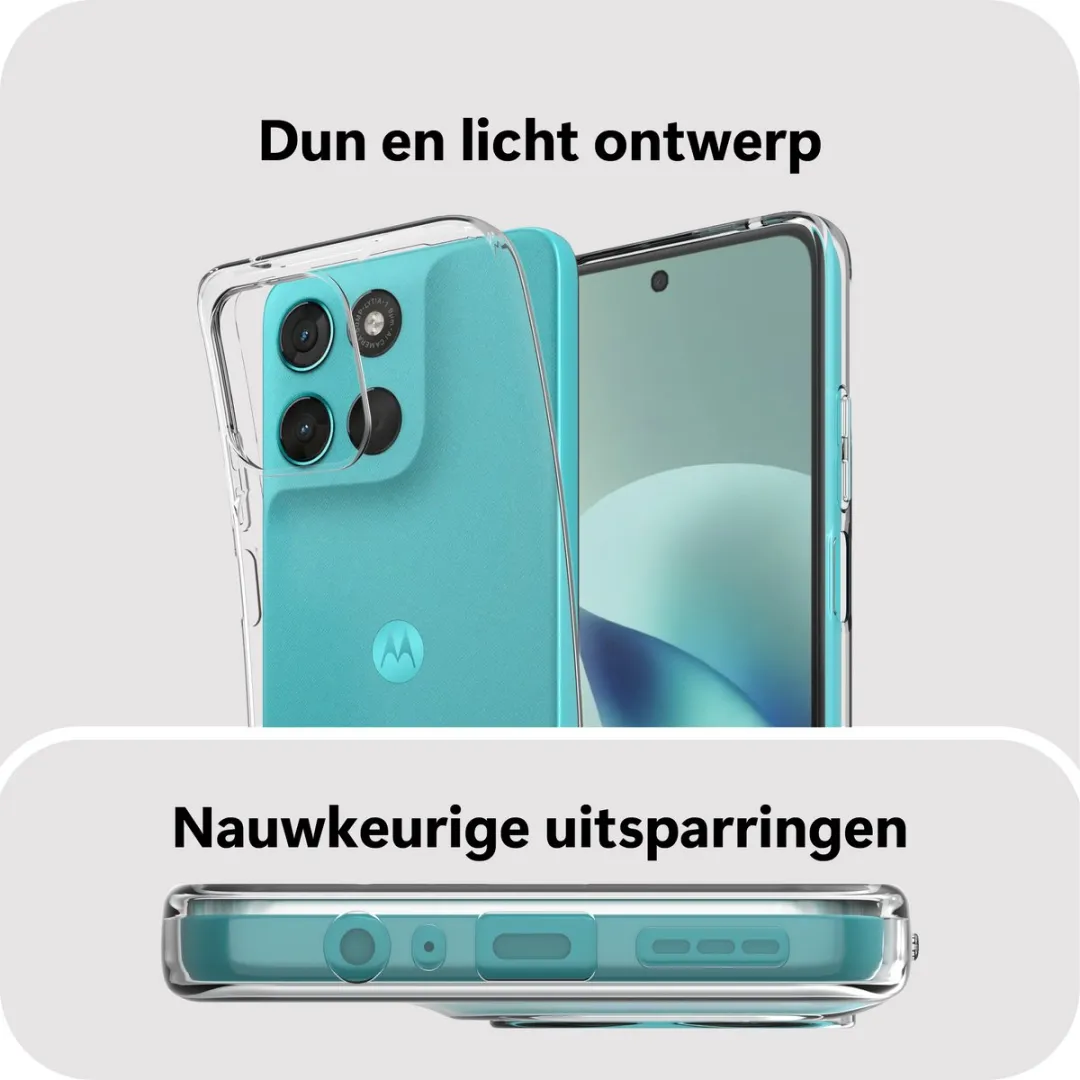 Just in Case Moto G57/G67 Power Siliconen Hoesje - Transparant MMT2865KL0