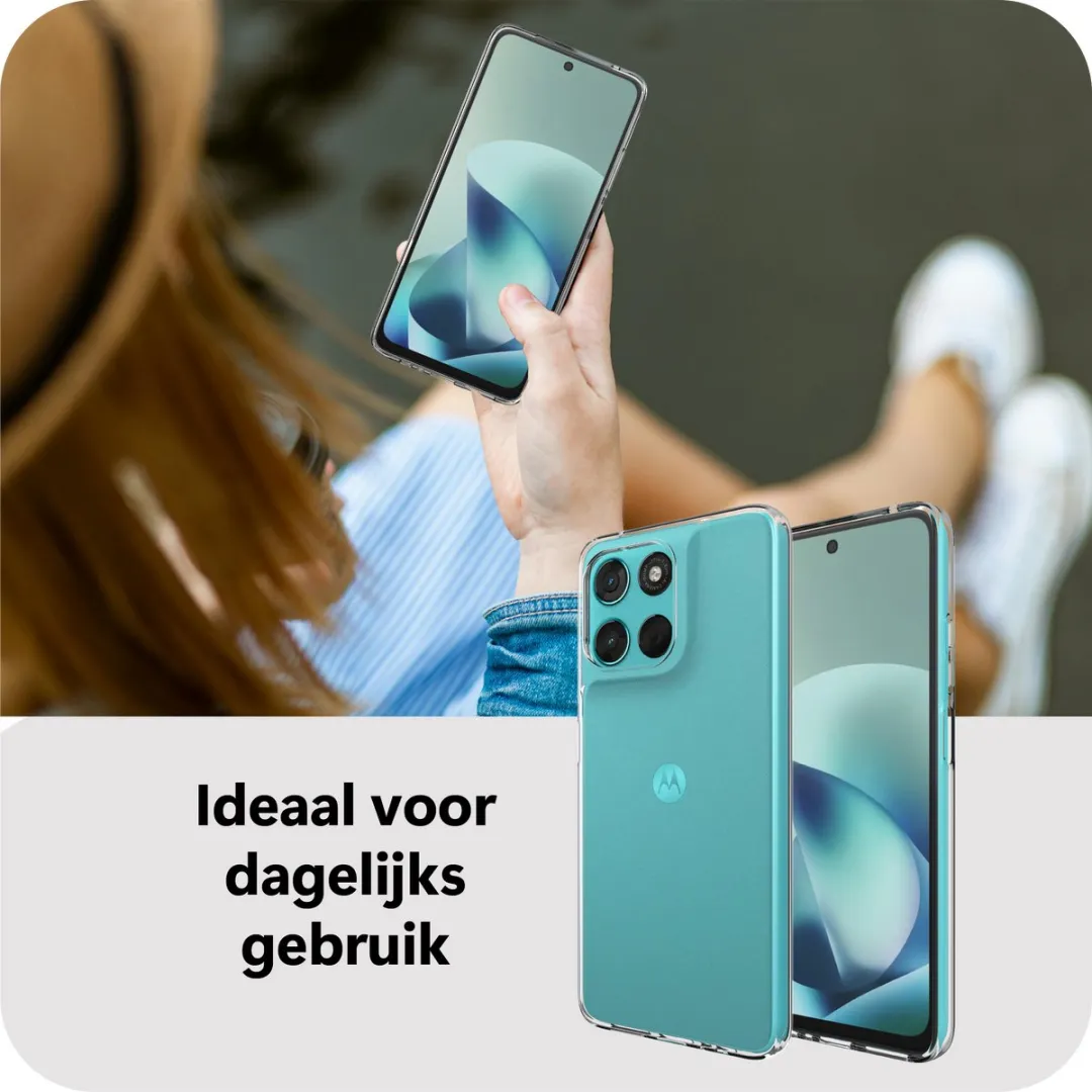 Just in Case Moto G57/G67 Power Siliconen Hoesje - Transparant MMT2865KL0