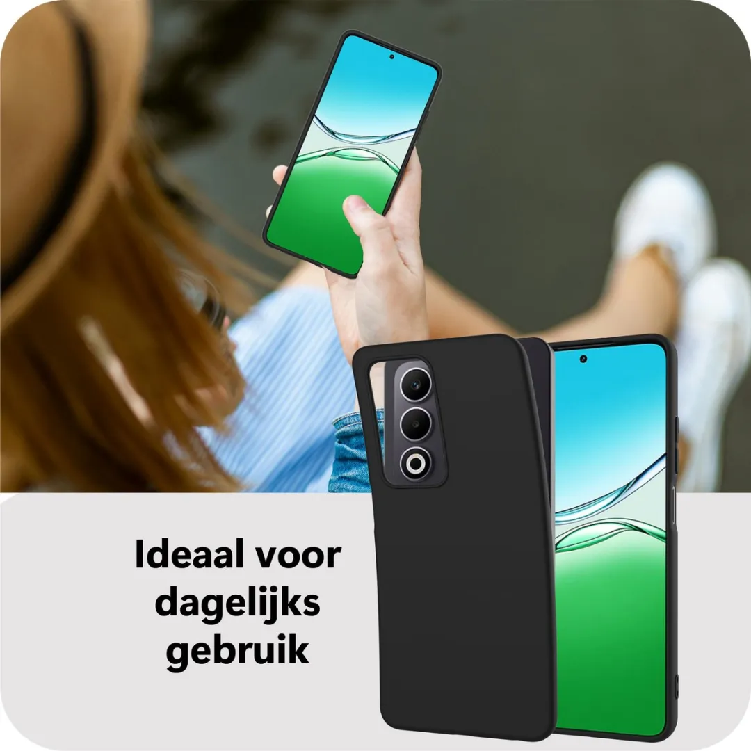 Just in Case Oppo A5M Hoesje Siliconen MOO2803KL1 - Zwart