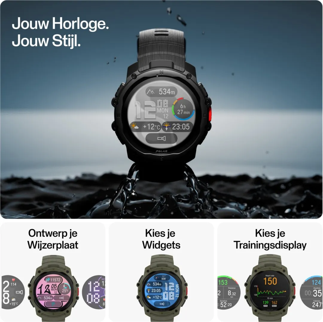 Polar STREET X Urban GPS Sporthorloge 45mm - Forest Green - afbeelding 6 van 6