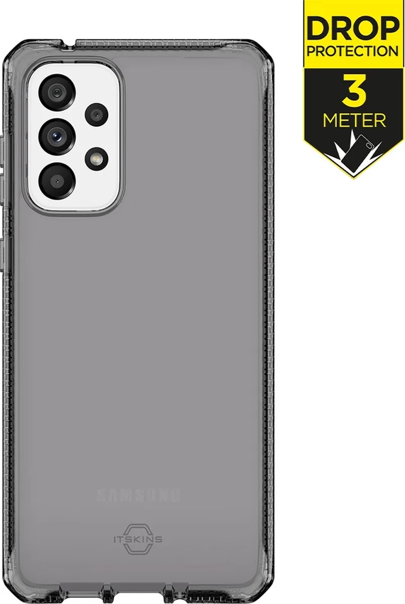Itskins Galaxy A73 Hoesje TPU - Schokbestendig - Zwart SG73-SPECM-SMOK