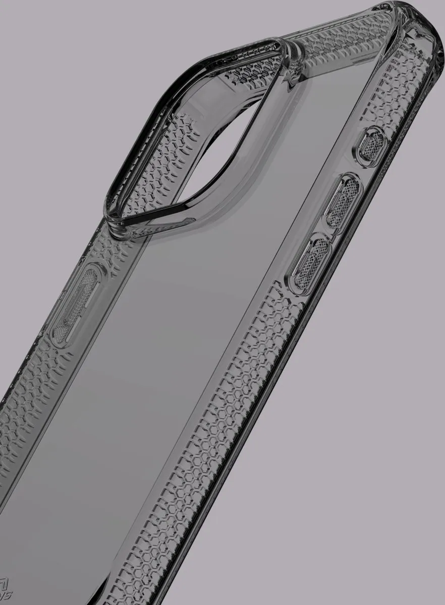 Itskins Spectrum R Clear Apple iPhone 15 Pro Hoesje - Zwart AP5X-SPECM-SMOK