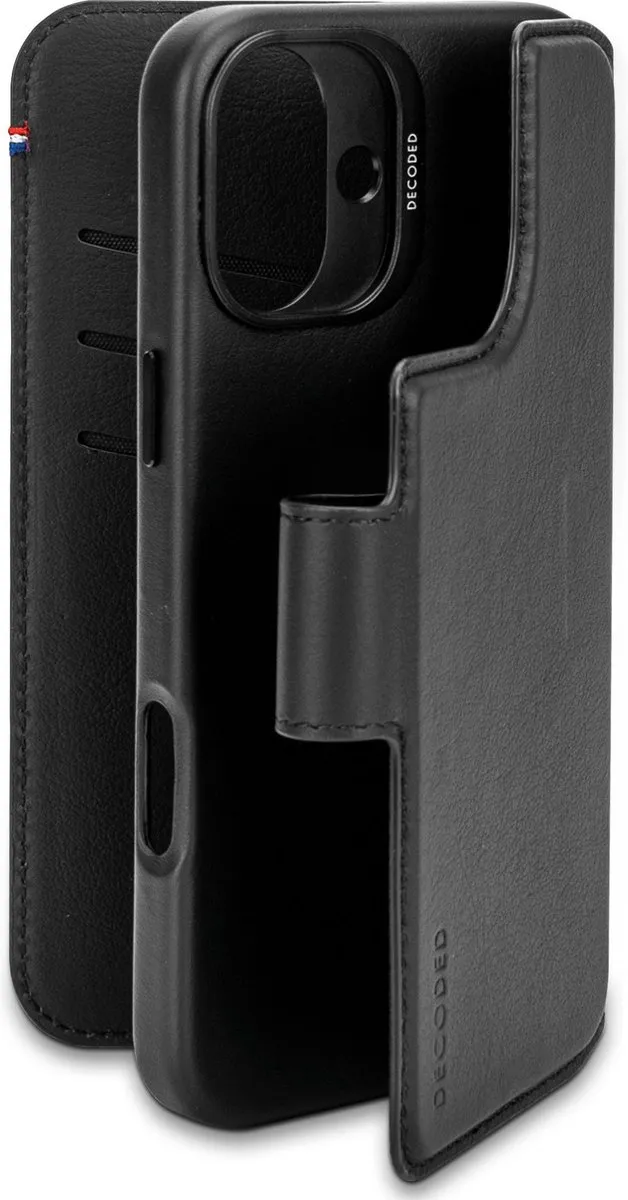 Decoded D25IPO16PLDW5BK Wallet Case iPhone 16 Plus - 3 Pasjes - Zwart - afbeelding 2 van 6