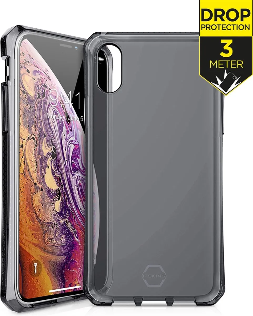 Itskins Spectrum Cover iPhone X/Xs - Zwart - Level 2