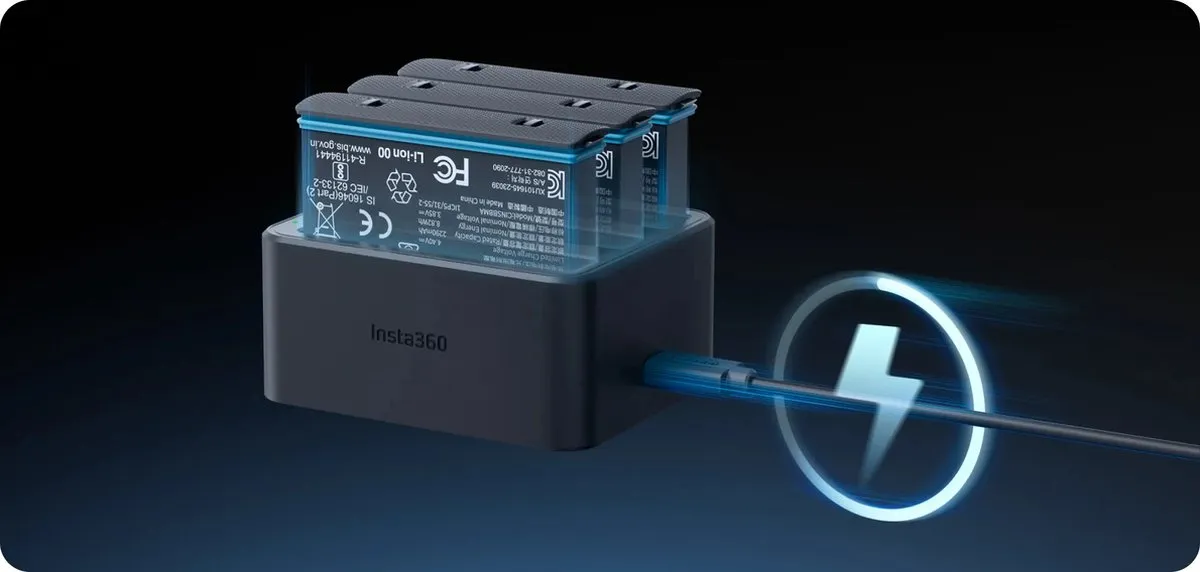 Insta360 X4 Oplaadhub - Speciale Batterij