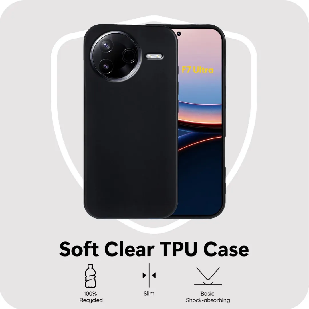 Just in Case Hoesje Xiaomi Poco F7 Ultra Siliconen - Zwart