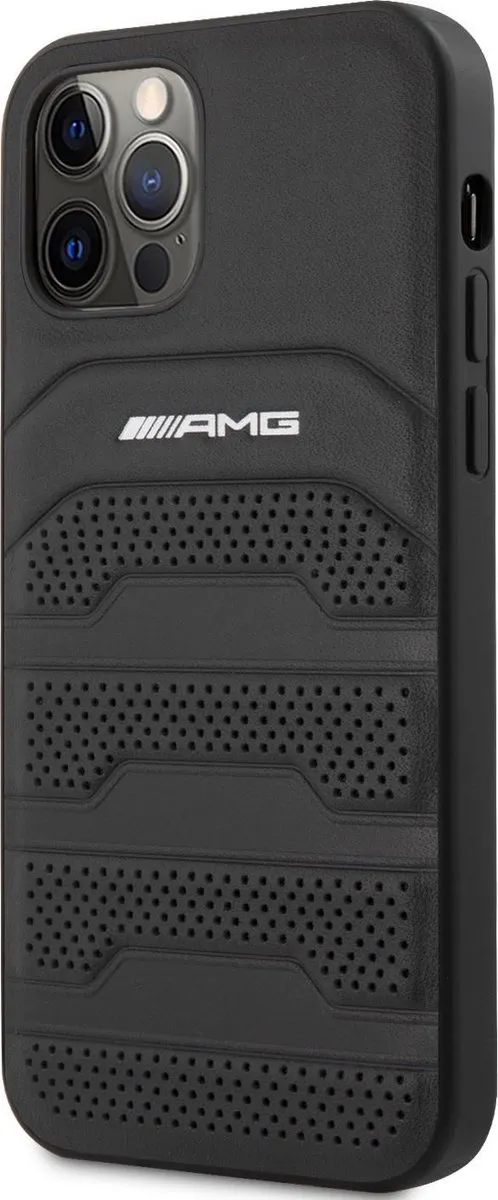 Mercedes-Benz iPhone 12 Pro Max Hoesje - Effen Zwart