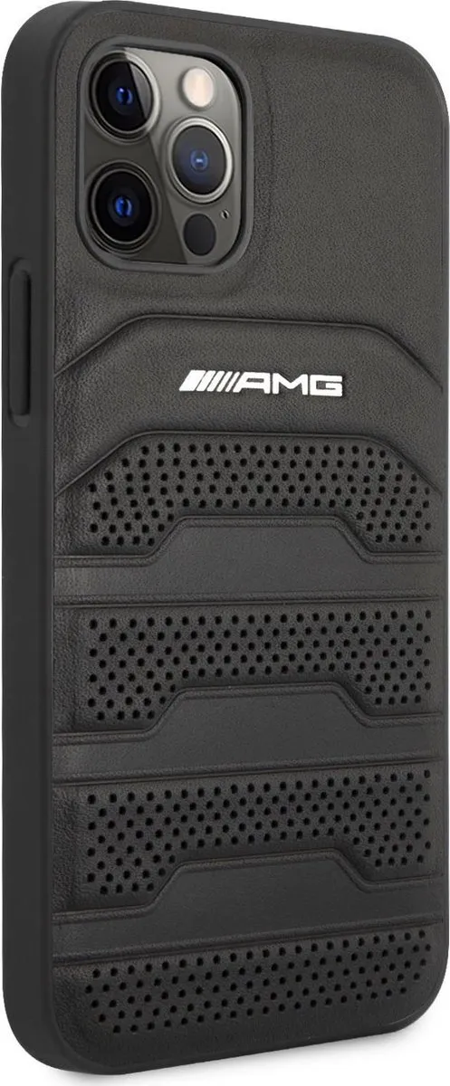 Mercedes-Benz iPhone 12 Pro Max Hoesje - Effen Zwart