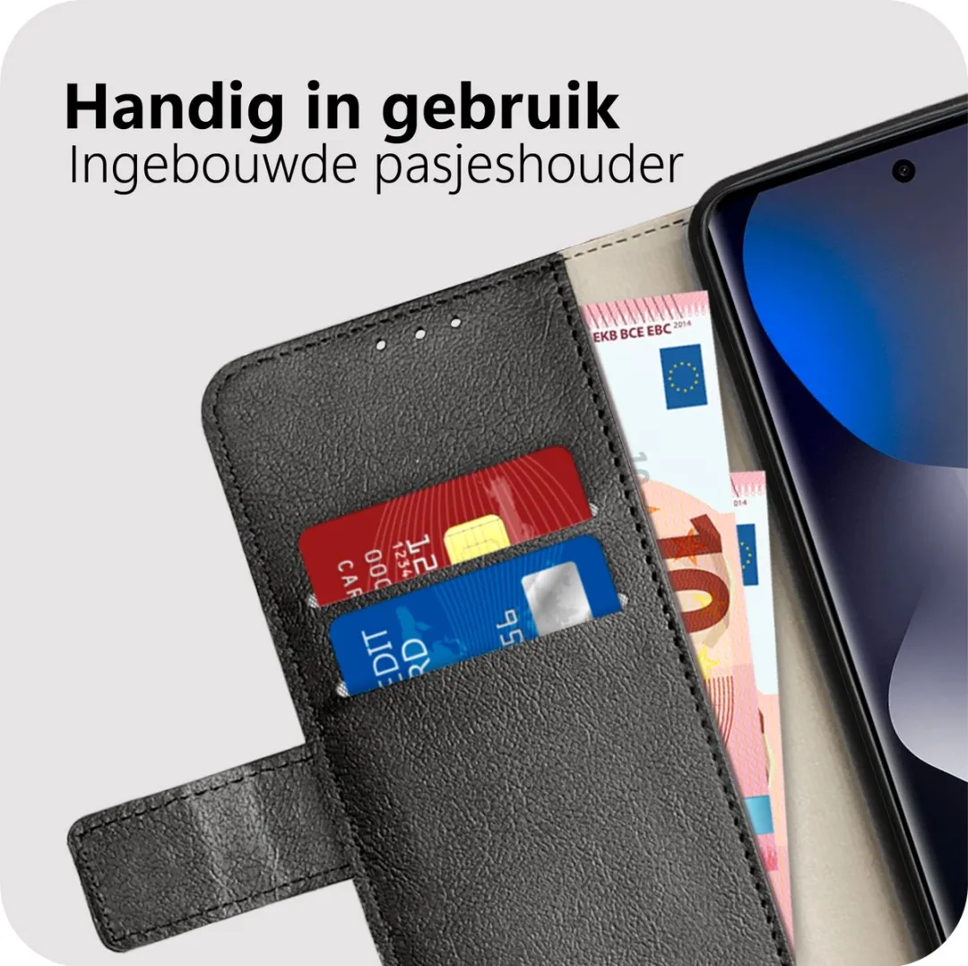 Just in Case Bookcase Classic MXM2858CW1 Hoesje - Xiaomi Redmi Note 15 - Zwart