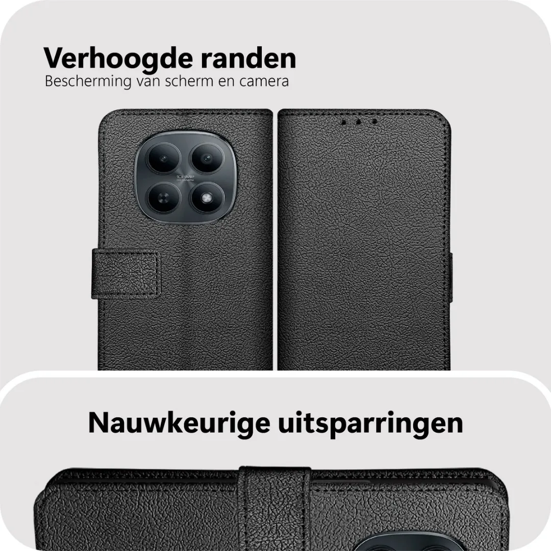 Just in Case Bookcase Classic MXM2858CW1 Hoesje - Xiaomi Redmi Note 15 - Zwart