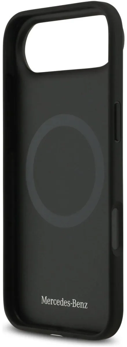 Mercedes-Benz Back Cover iPhone 17 Air - Zwart - Genuine Leather - Magsafe