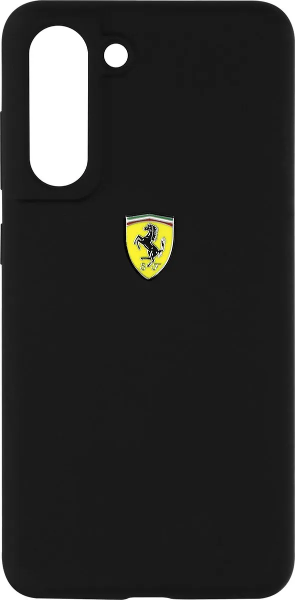 Ferrari SF Silicone Hoesje Samsung Galaxy S21 FE - Zwart