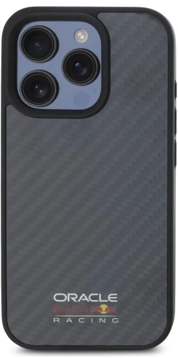 Red Bull Racing iPhone 16 Pro Hoesje - Carbon Fiber - Shiny Logo - MagSafe - afbeelding 6 van 6