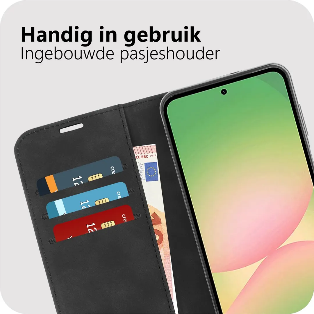 Just in Case Samsung Galaxy A57 Hoesje MSA2871PS1M - Pasjeshouder 3 Stuks - Zwart - afbeelding 6 van 6