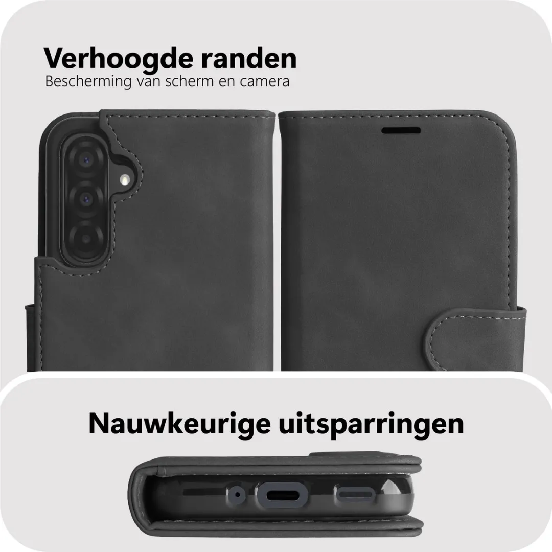Just in Case Samsung Galaxy A57 Hoesje MSA2871PS1M - Pasjeshouder 3 Stuks - Zwart